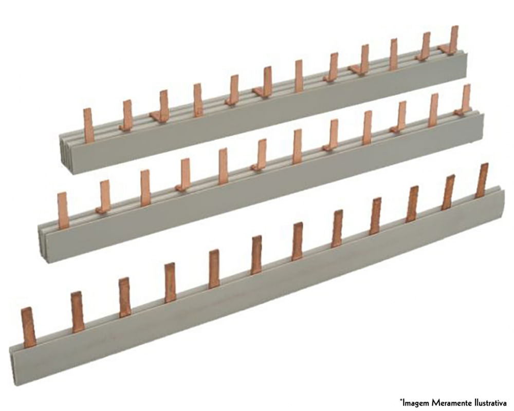 Barramento Steck Din 80A 2X6 Polos 220/240V S-2F210B