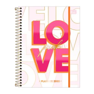 Agenda Planner Tilibra Espiral Love Pink Capas Diversas - Item Sortido