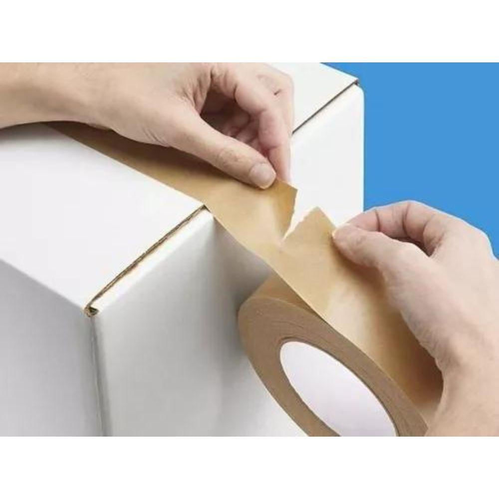 Fita Papel Kraft 38mm X 50m Com 6 Rolos Adere