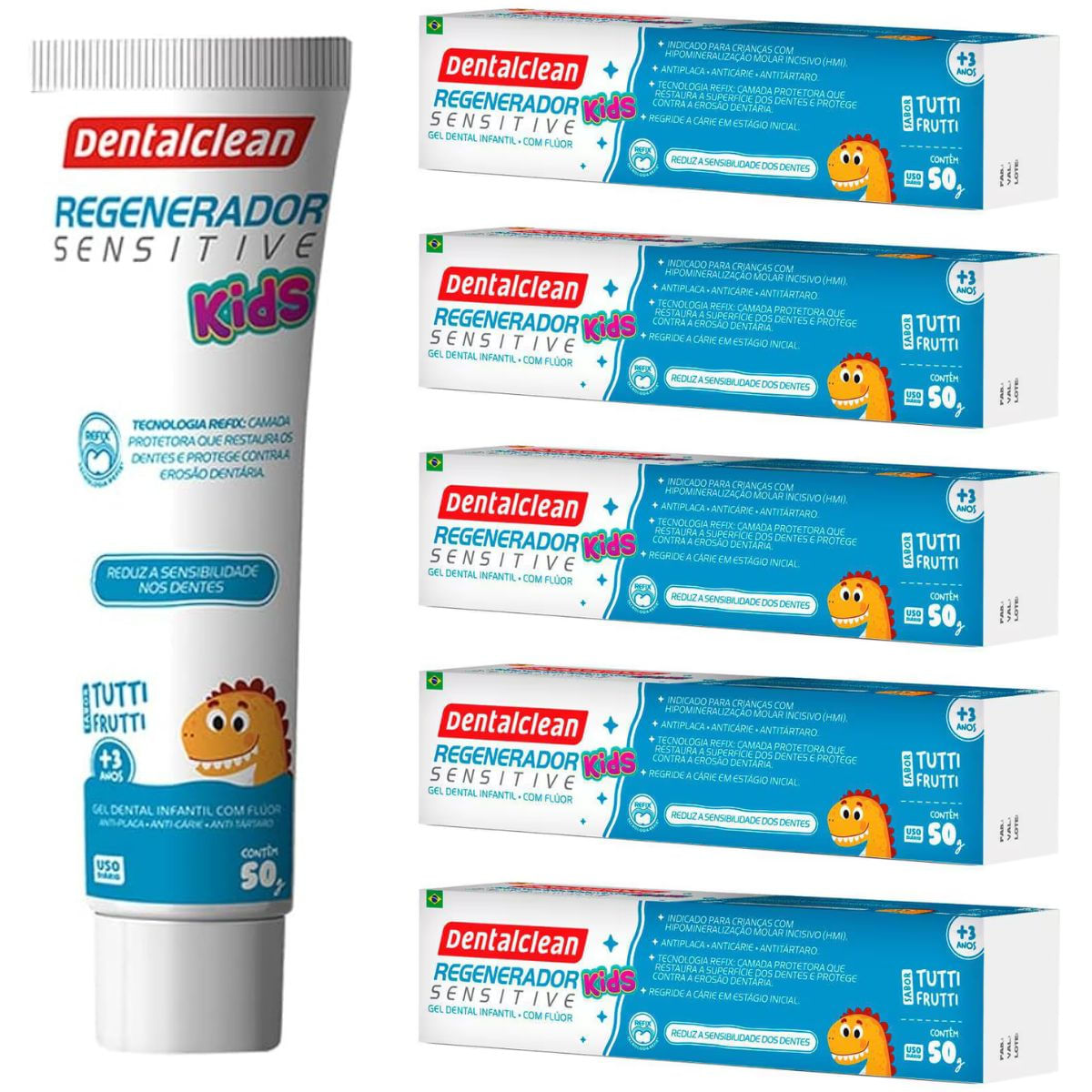 5X GEL DENTAL REGENERADOR SENSITIVE KIDS - 50G - DENTALCLEAN