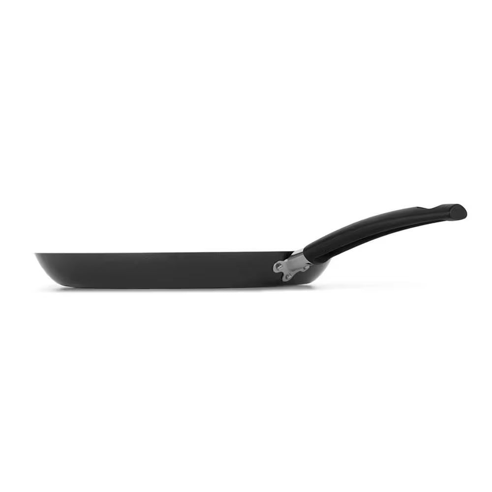 Bistequeira Canelada Multiflon Gourmet Antiaderente 28cm Preto