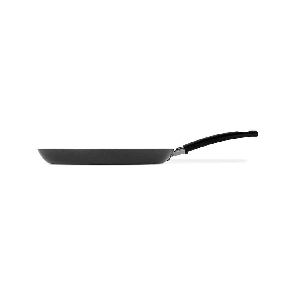 Bistequeira Canelada Multiflon Gourmet Antiaderente 28cm Preto