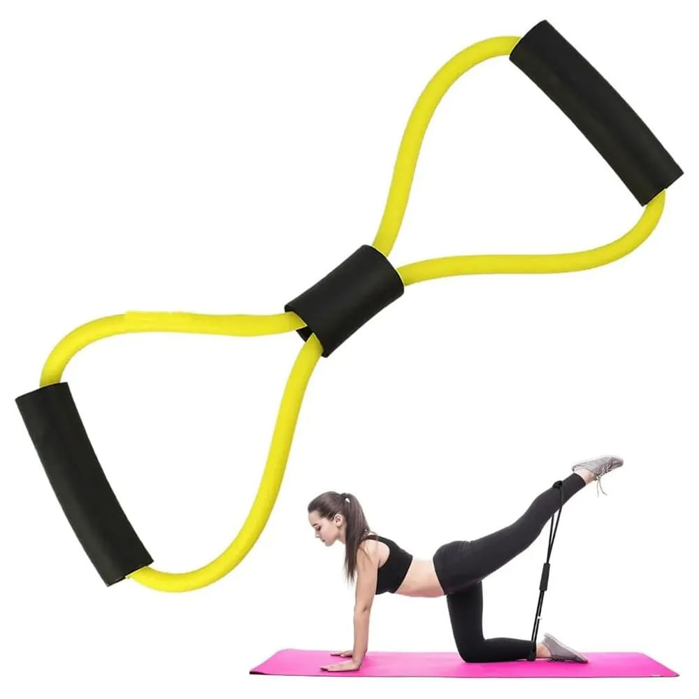 ELÁSTICO EXTENSOR VERSÁTIL PARA EXERCÍCIOS FITNESS ACADEMIA FISIOTERAPIA Único / Amarelo