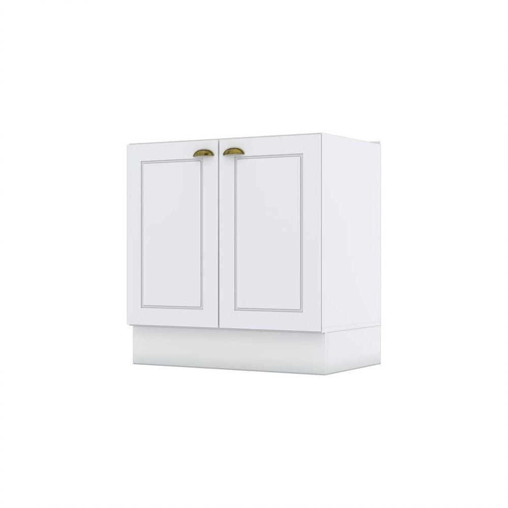 Balcão 02 Portas 80 Cm Americana Henn Branco Hp