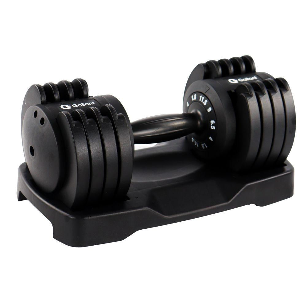 Dumbbell Halter Gallant Elite Pro 11,5Kg Regulável Com Base