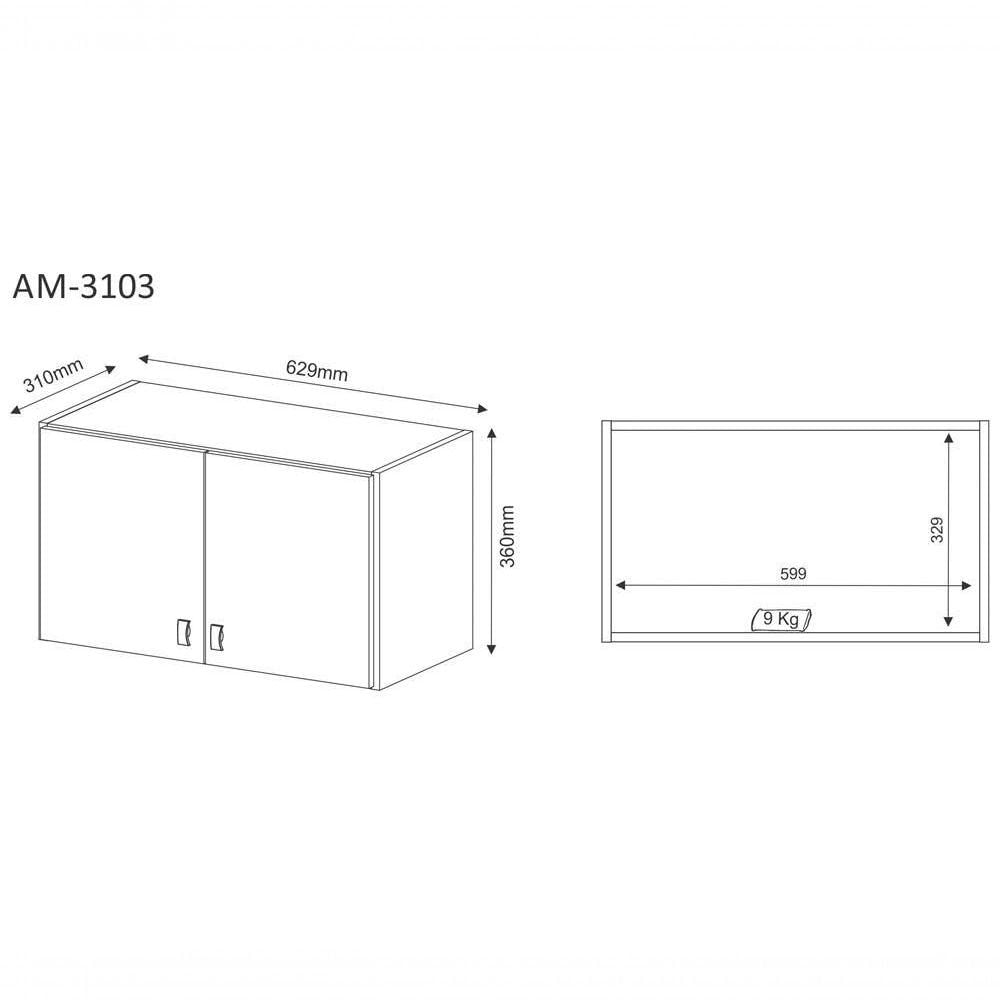 Conjunto De Armarios Para Lavanderia 04 Peças Cj1 Branco