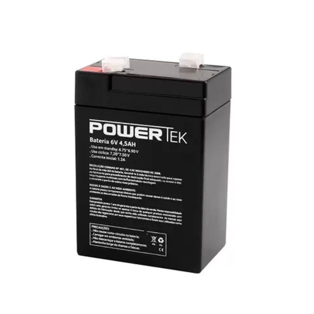 Bateria Powertek 6v 4,5ah En071