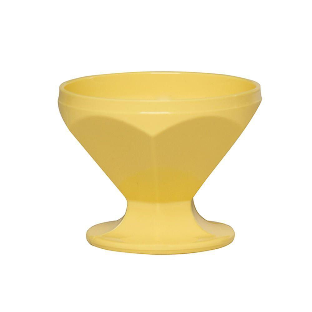 Taça Caribe De Sobremesa 150ml Amarelo Claro Em Polipropileno Linha Tendências Vem