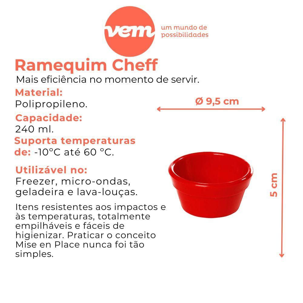 Ramequim Cheff 240ml Laranja Em Polipropileno Linha Tropical Vem