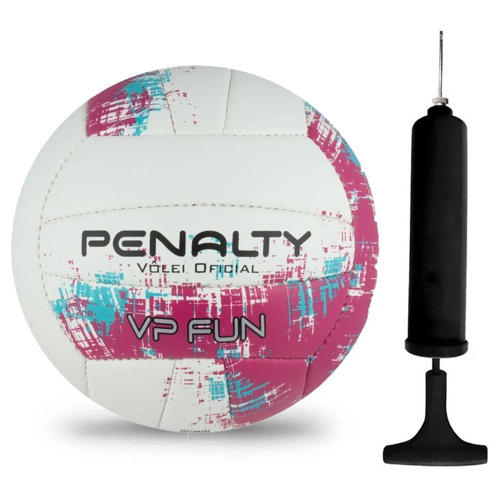 Kit Bola de Vôlei Penalty VP Fun XXI + Bomba de Ar