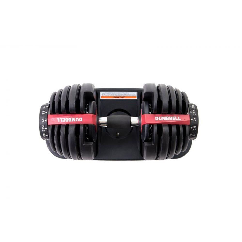 Dumbell Halter Ajustavel Regulável Vermelho 24kg Vermelho .