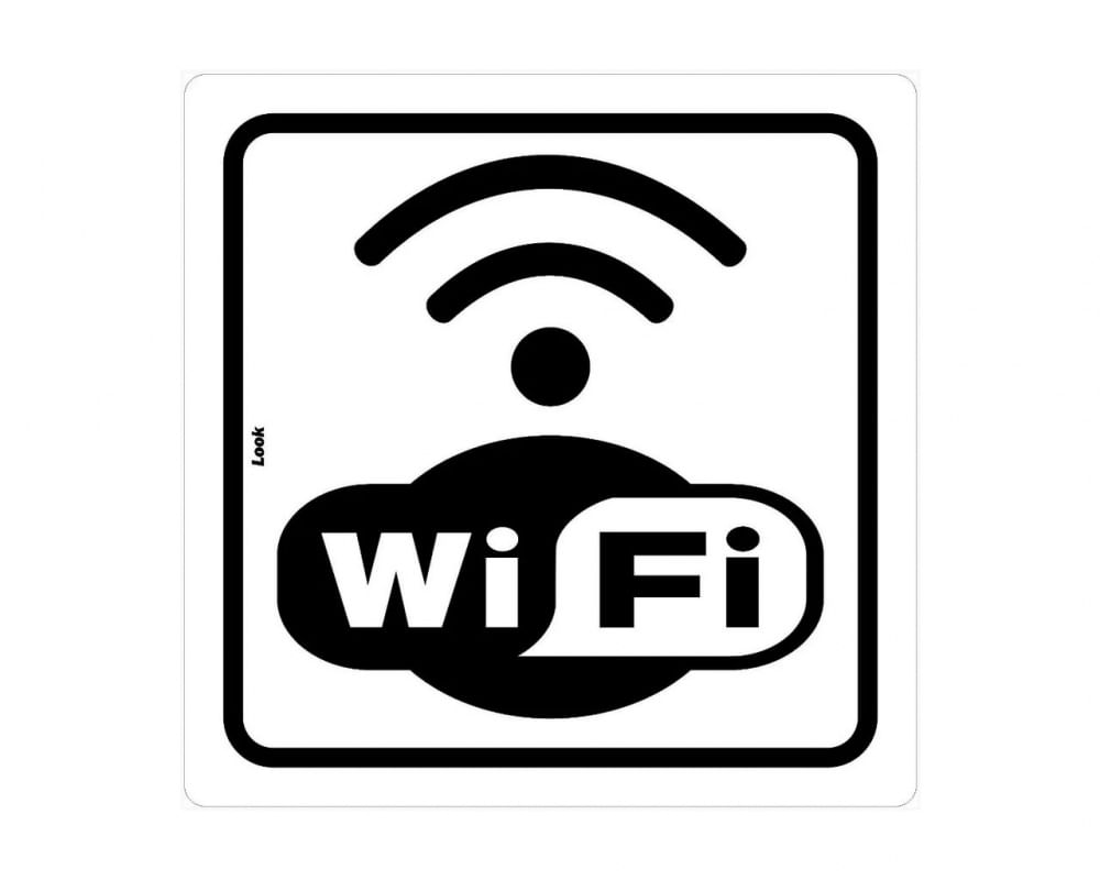 Placa Sinal.Pvc 15X15Cm Wi-Fi 3011