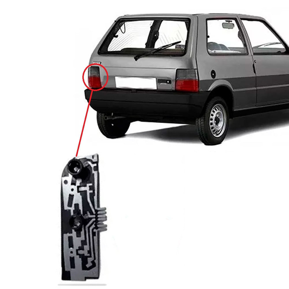 Soquete Circuito Lanterna Traseira Fiat Uno 1984 À 2003 LE