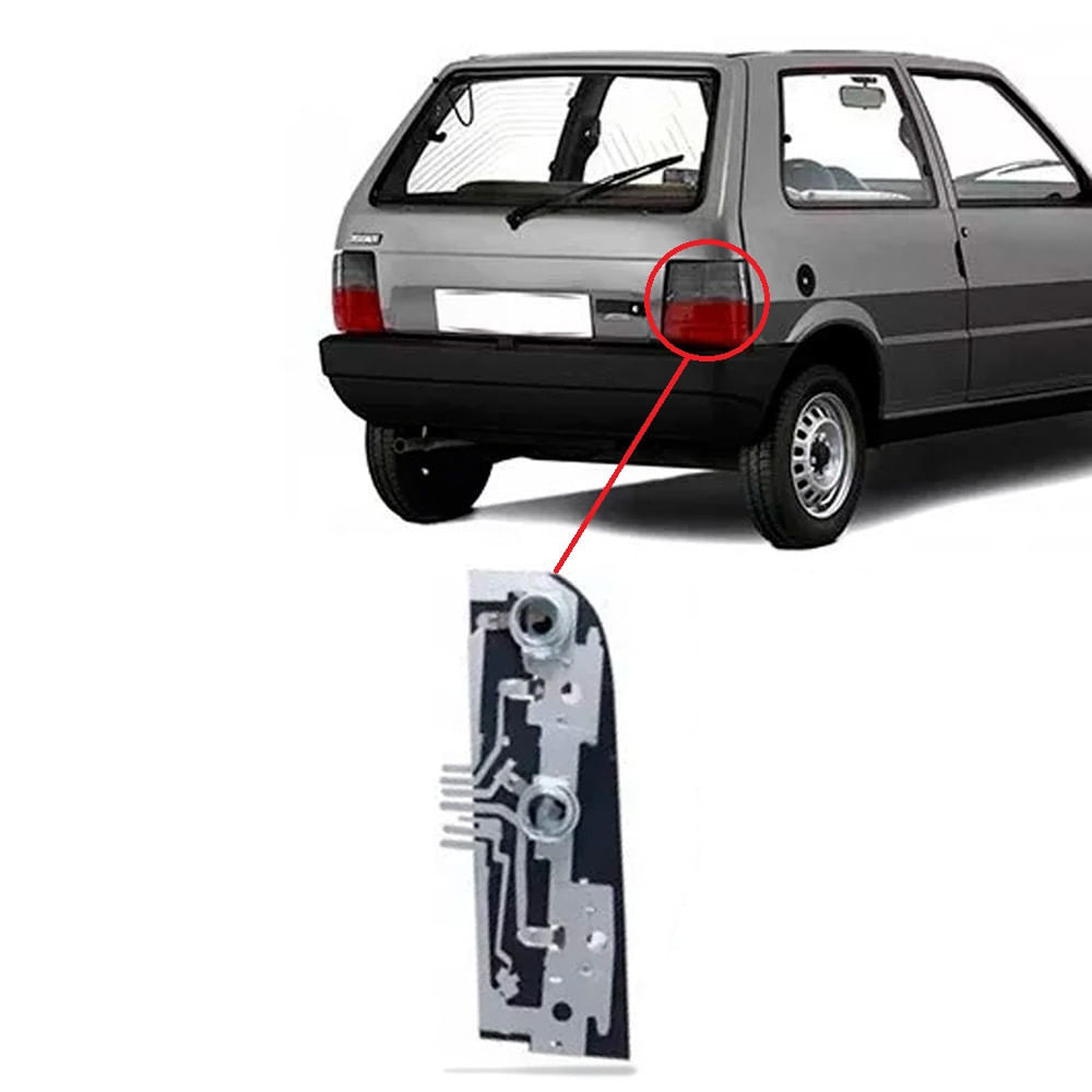 Soquete Circuito Lanterna Traseira Fiat Uno 1984 À 2003 LD