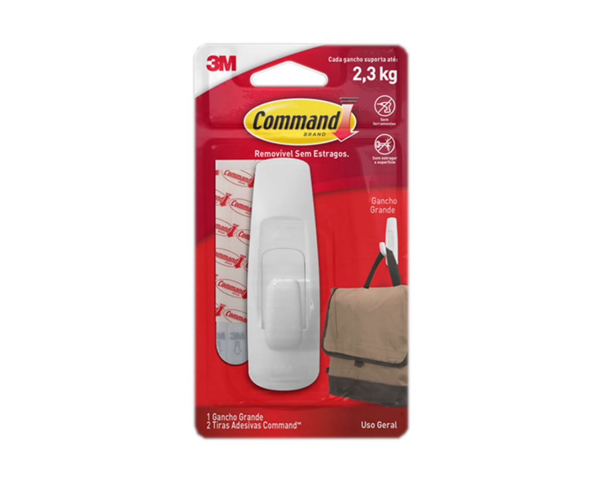 Gancho Command 3M C Gde C/Ades (1Pca) Blister