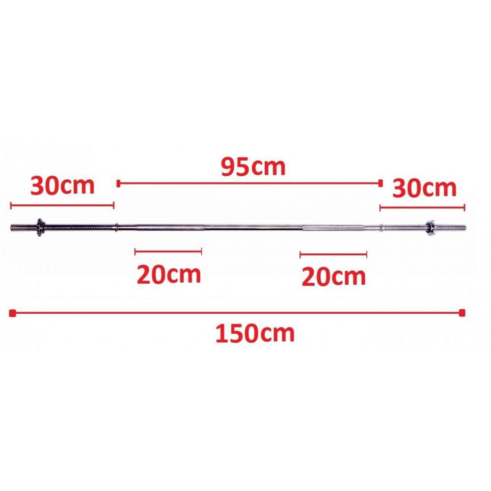 Barra Reta 1,5m com Rosca 25mm