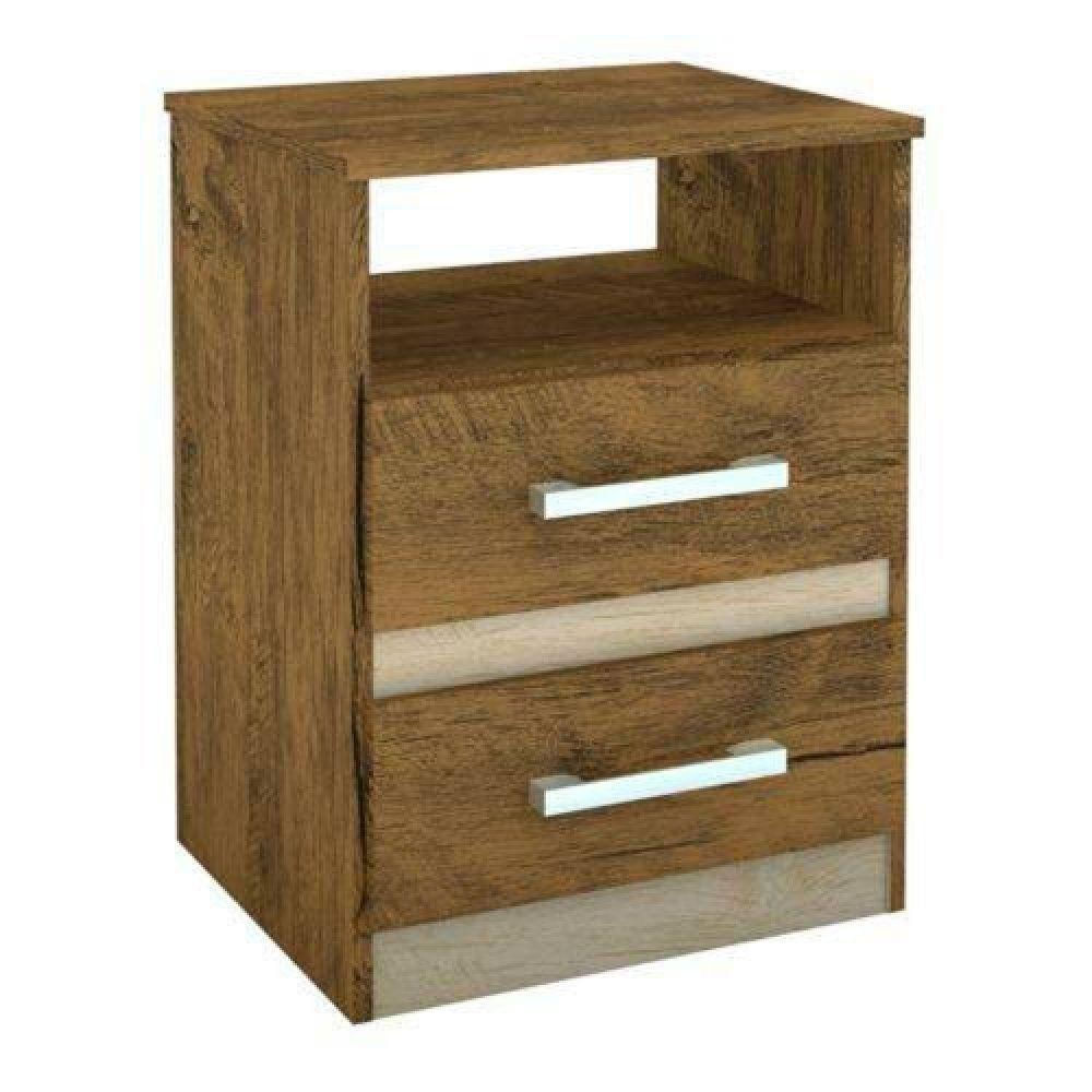 Mesa Cabeceira Moval Apolo Castanho W/avela W-castanho Wood