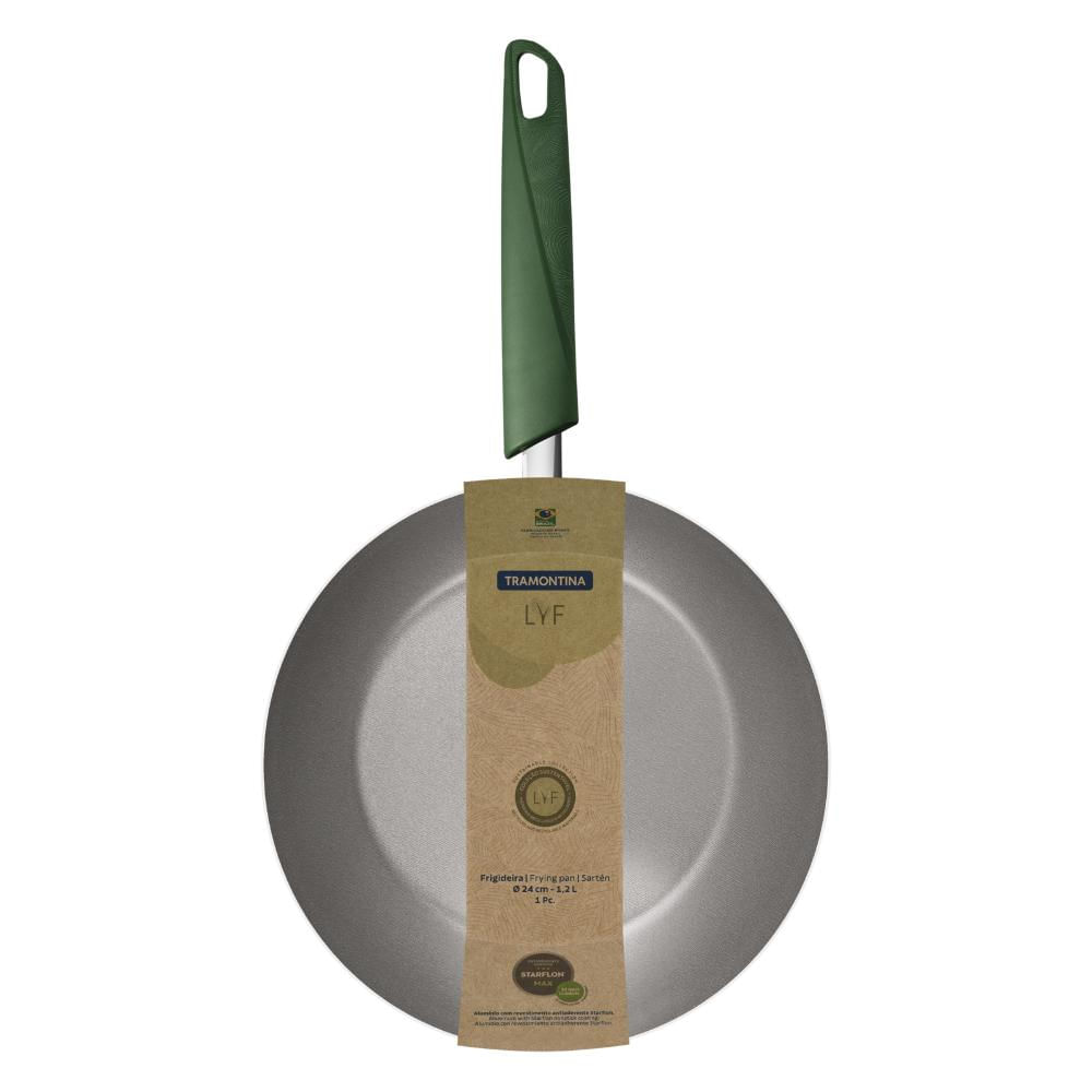 Frigideira Tramontina Lyf em Alumínio com Revestimento Interno e Externo em Antiaderente Starflon Max Verde 24 cm