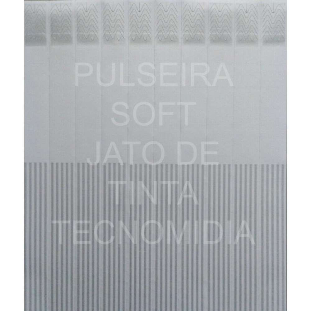 250 Pulseira Prata Soft impressão jato de tinta, cera ou silk