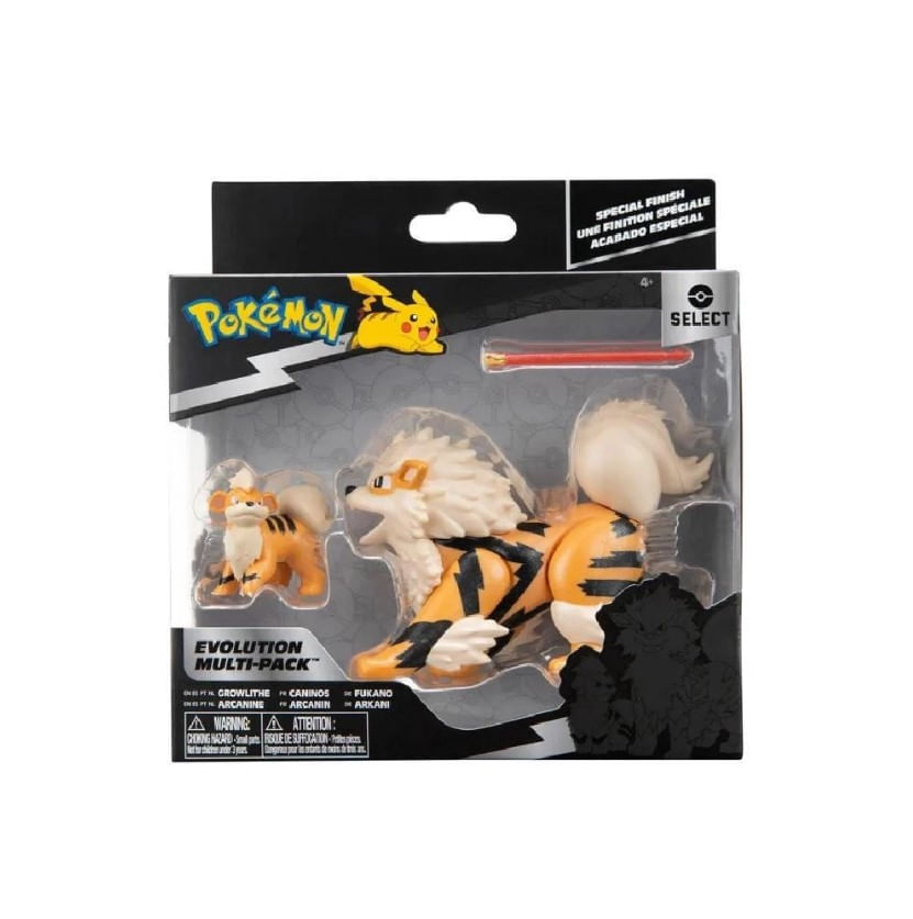 Pokemon Multipack Evoluçao Growlithe E Arcanine Sunny 3288