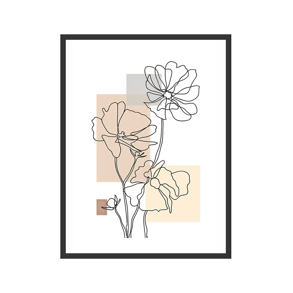 Quadro Kapos Floral Linha II 32x42cm