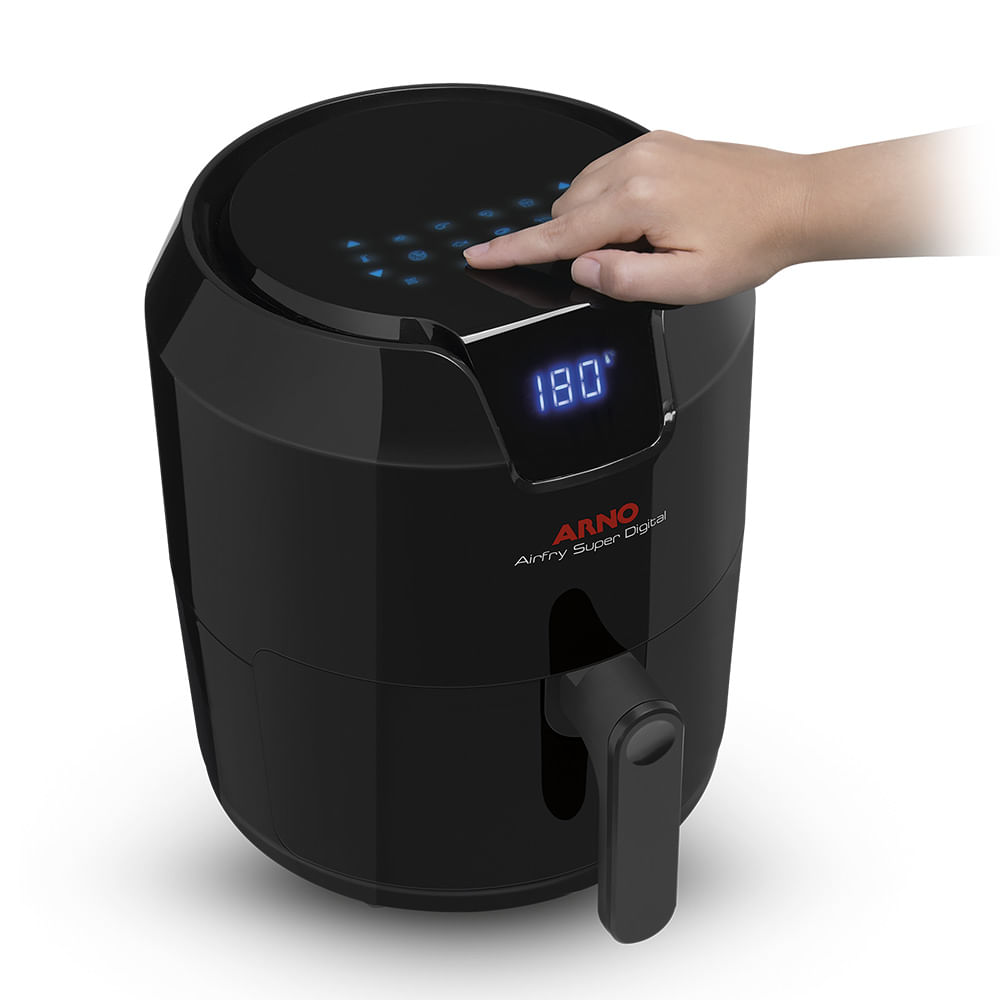 Fritadeira Elétrica Air Fryer Arno Super BFRY 4,2L Preta 220V Le