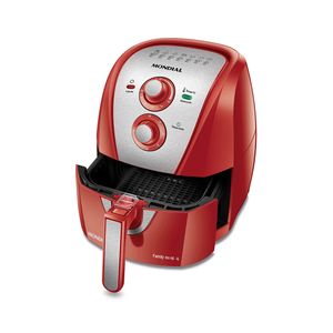 Fritadeira Elétrica Air Fryer Mondial Afn-40-Ri 4l Inox/vermelha - 127v
