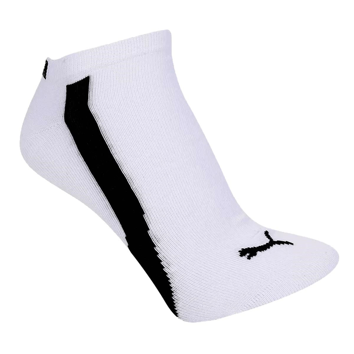 Kit 12 Pares de Meia Puma Logo 34-39 / Branco