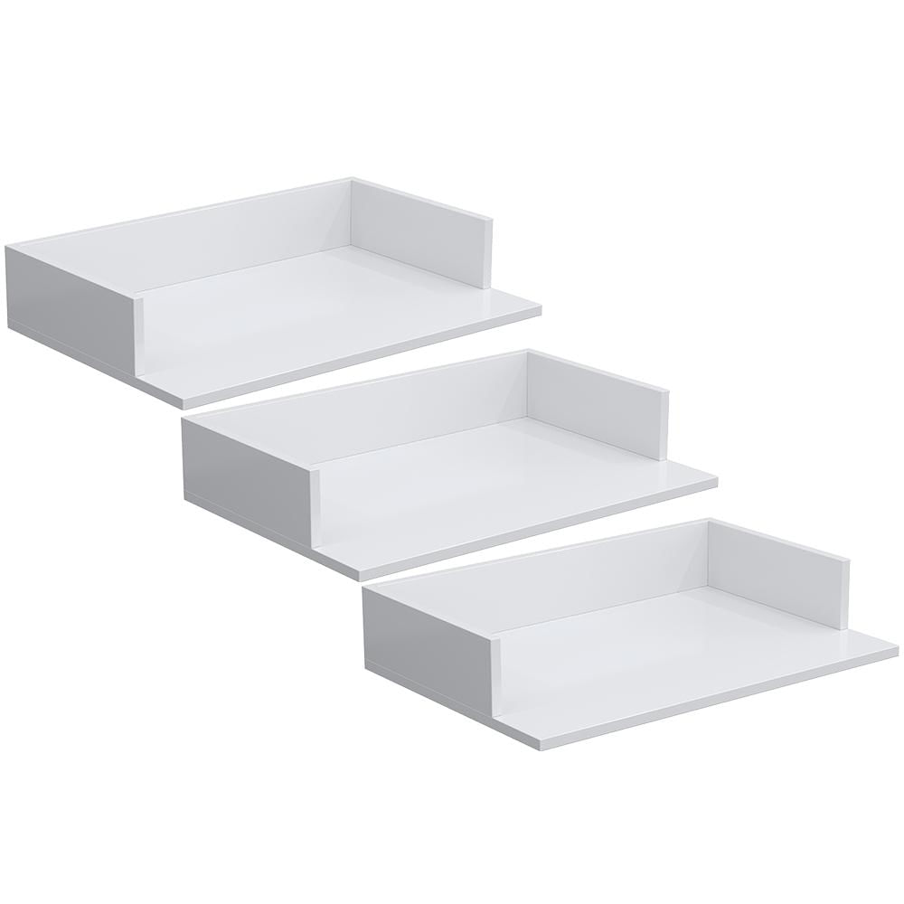 Kit 03 Suportes Suspensos Para Micro-ondas Forno 60x40 cm Class L03 Branco - Lyam Decor