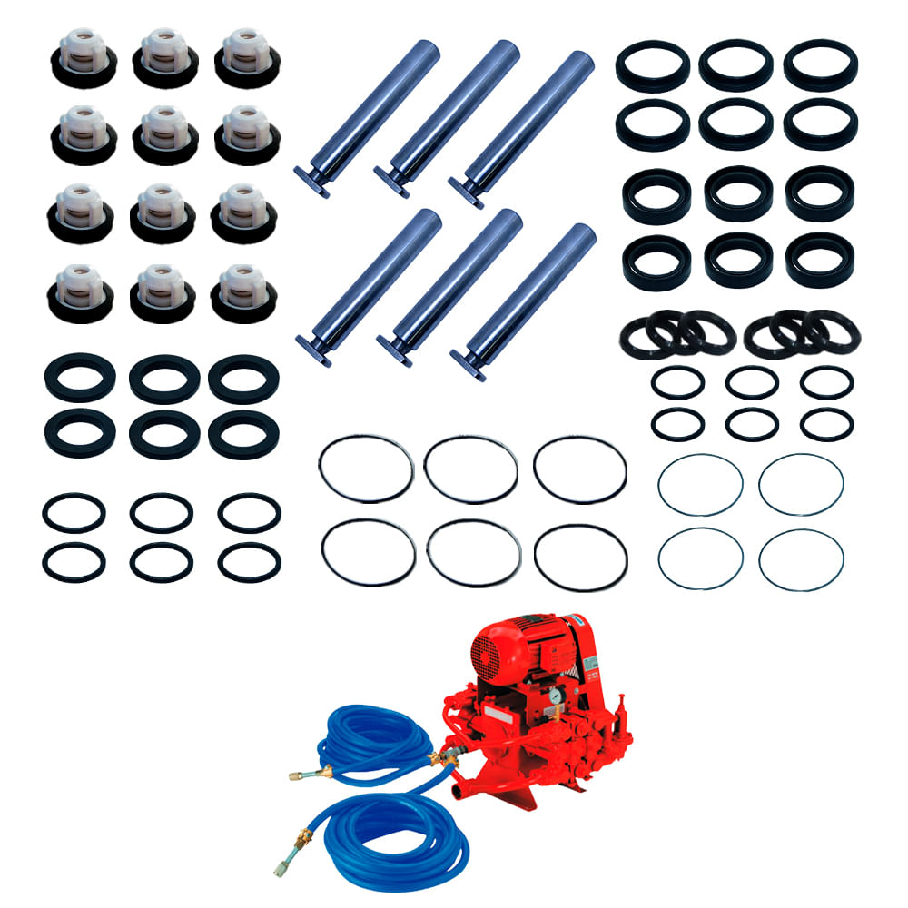 Kit Reparo Lavadora Somar Wayne 6 Pistões LU HU 6402