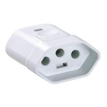 Kit 2 Plugue Femea 2P+T 20 A 250 V Tramontina Branco