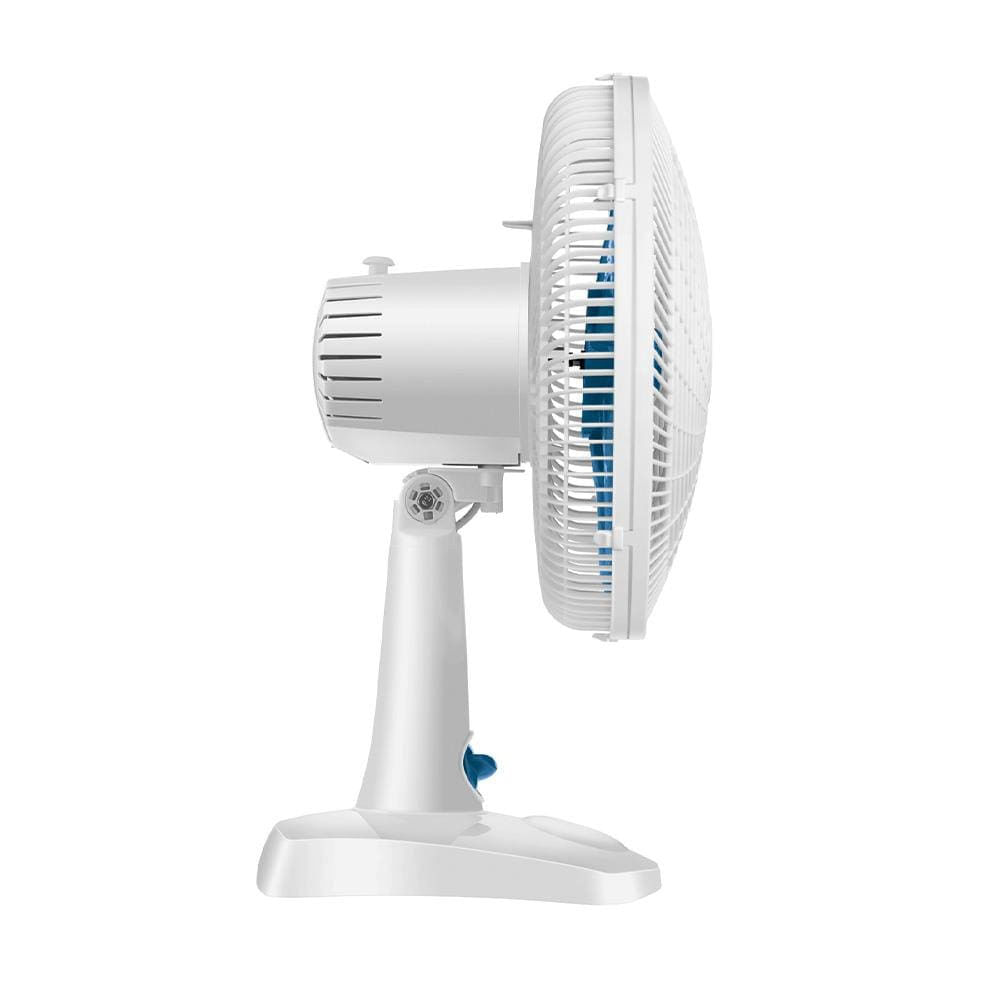 Ventilador de Mesa Mondial Maxis V30MXW 30cm com 6 pás, 3 velocidades e 50W Azul e Branco / 220V