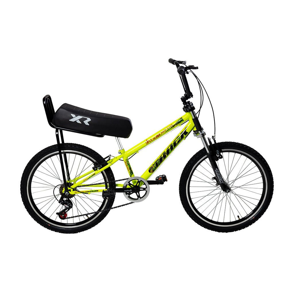 Bicicleta Track Bikes Flip Fire, Aro 24, Quadro 11, Banco Moby - FF40 Amarelo