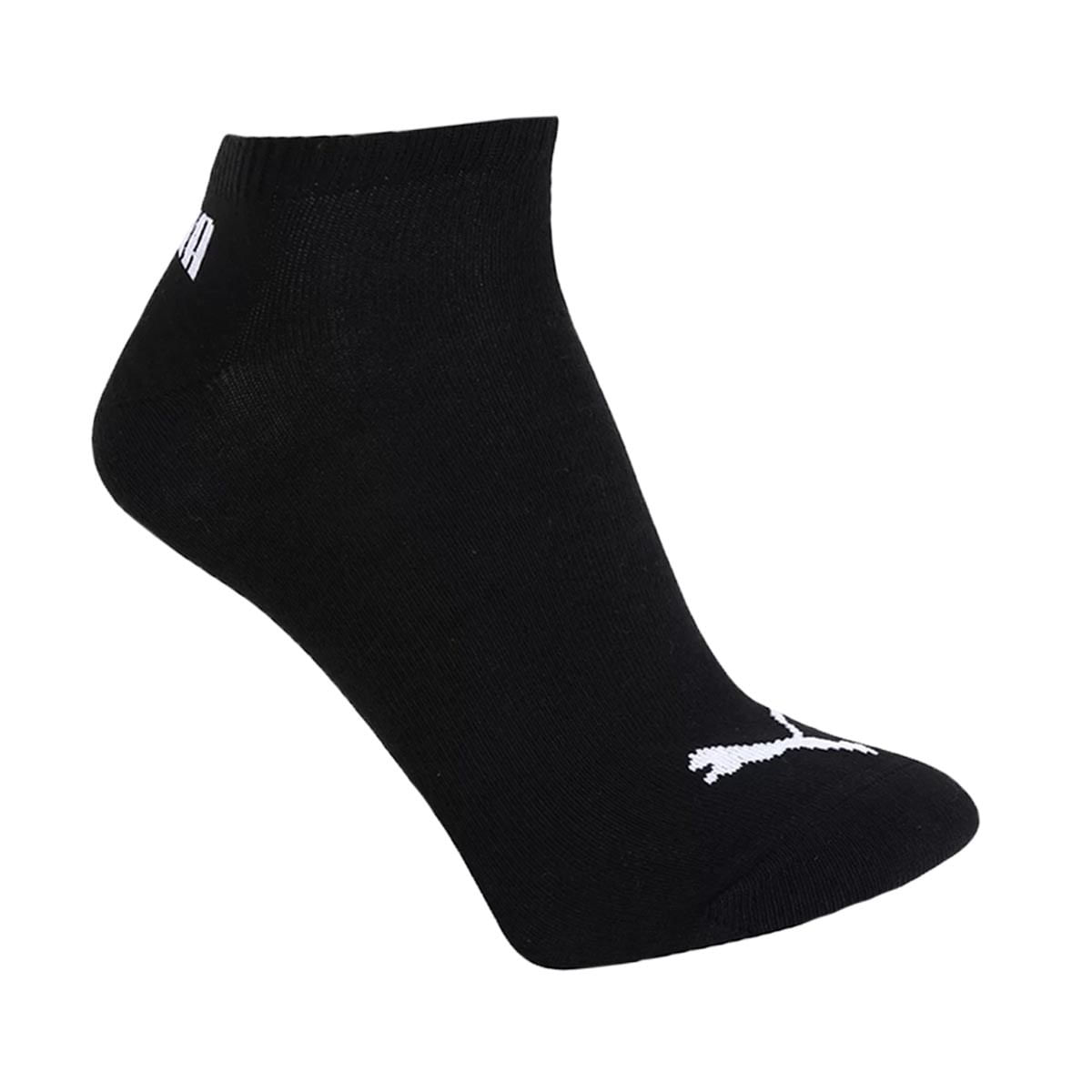 Kit 12 Pares de Meia Puma Logo 34-39 / Preto e Branco