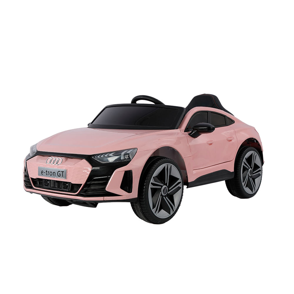 Carro Elétrico Infantil Audi RS E-Tron GT Com Bateria Recarregável 12V E Controle Remoto Zippy Toys Rosa