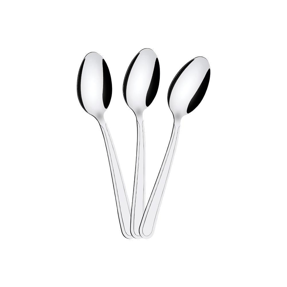 Kit - 36 Colheres De Sobremesa Búzios Em Aço Inox Csibag - Tramontina