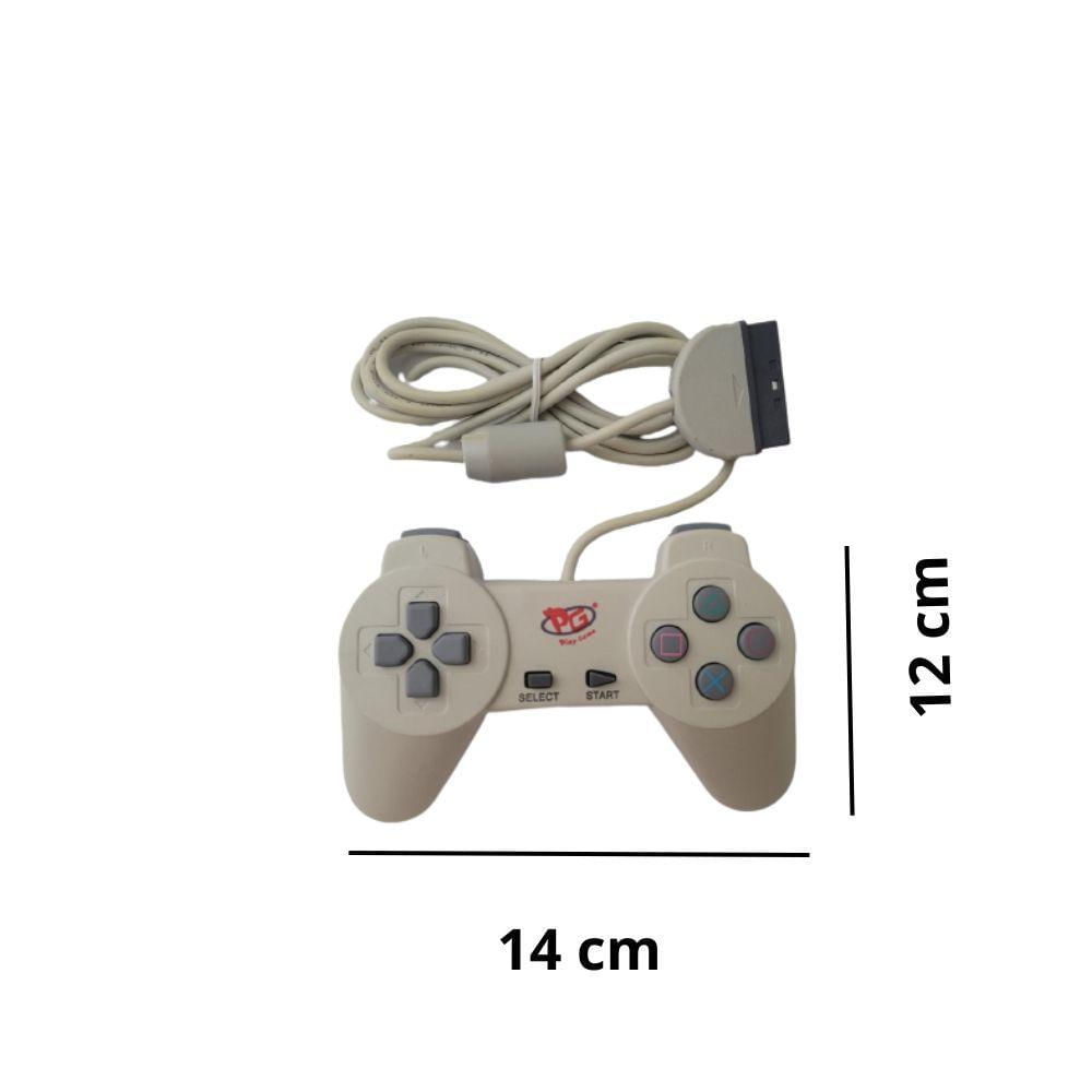 Controle Joystick Compatível Com Playstation 1 Ps1 Com Fio