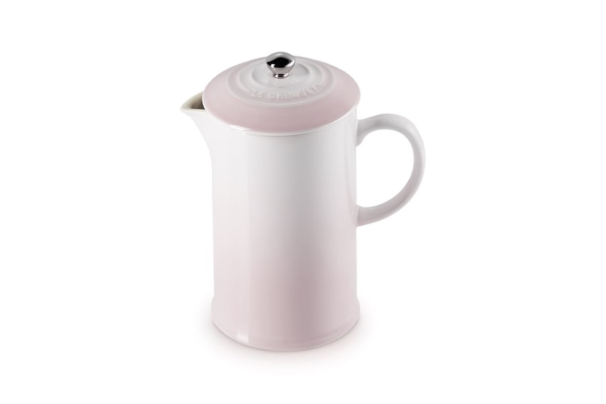 PRENSA LE CREUSET FRANCESA PARA CAFÉ EM CERÂMICA SHELL PINK 60706087770003