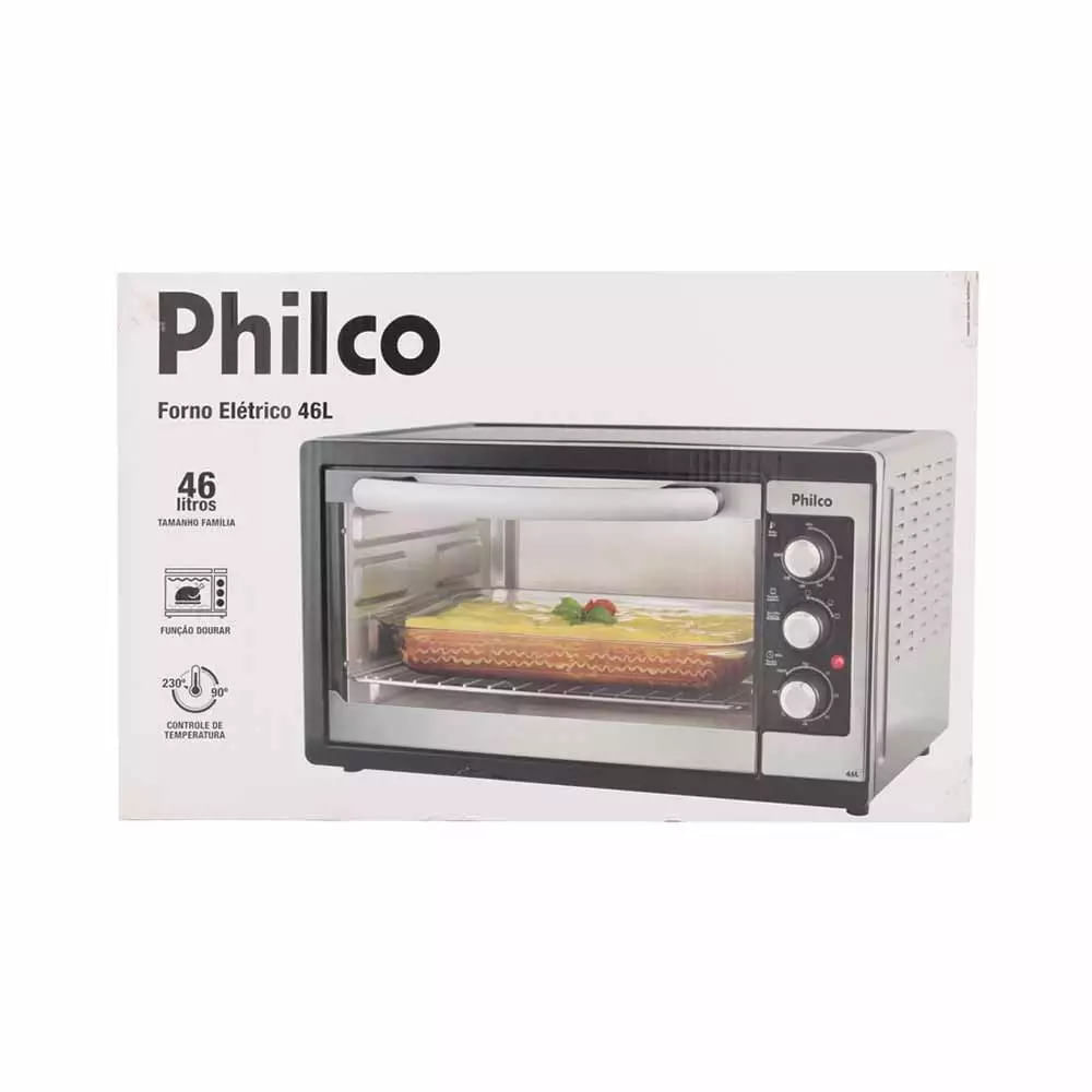 Forno Eletrico Philco PFE17P de 17L com Timer Preto