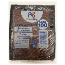 Saco Lixo Preto 100 Litros Primebag C/100