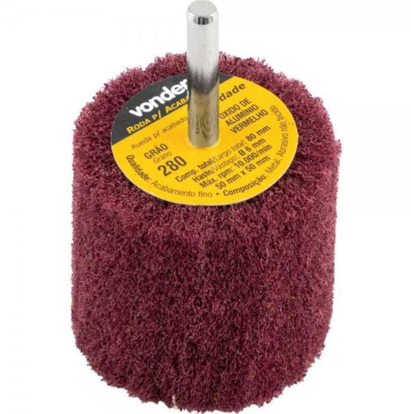 Roda Com Haste Para Acabamento 80X50mm G280 Vonder