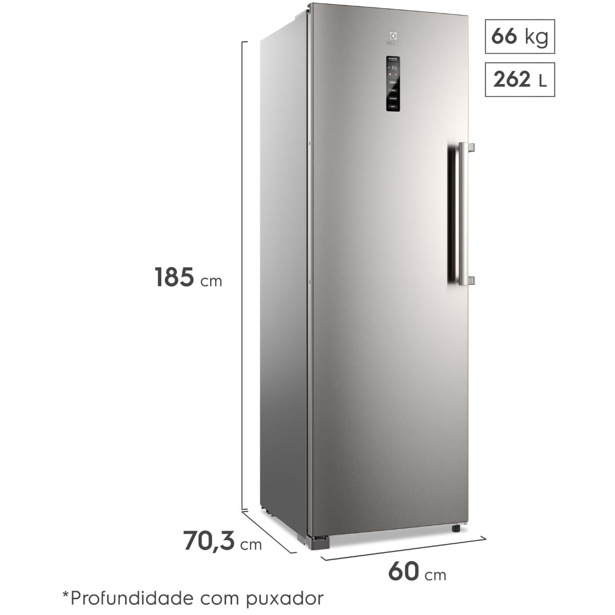 Freezer Electrolux FTI4S Experience Com Inverter 262L Inox 110V 04271FBA189