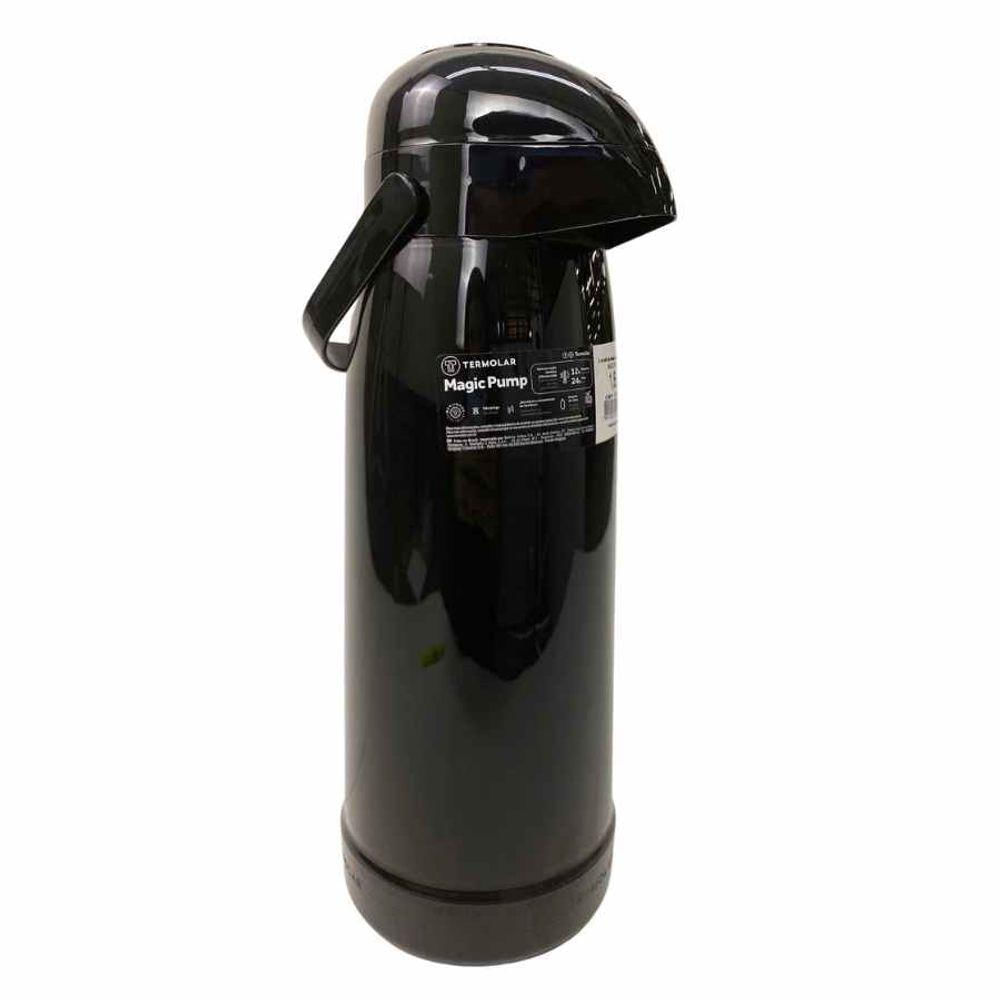 Garrafa Termica Pressão 1,8l Pump Preta Termolar