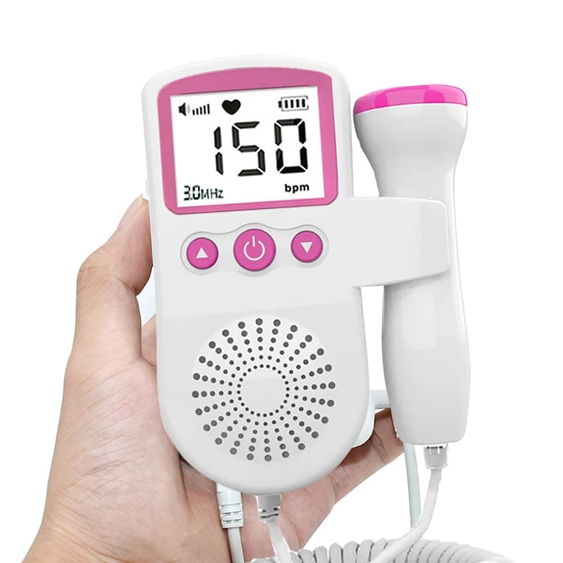 MONITOR FETAL DOPPLER APARELHO PARA OUVIR DE BATIMENTOS CARDIACOS CORAÇÃO DO BEBÊ