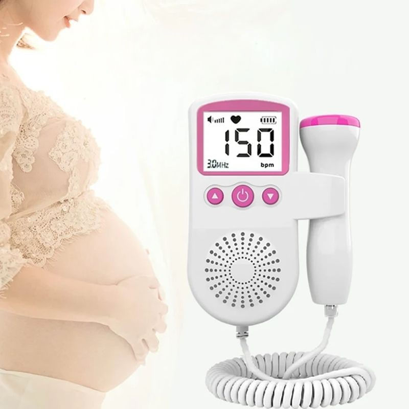 MONITOR FETAL DOPPLER APARELHO PARA OUVIR DE BATIMENTOS CARDIACOS CORAÇÃO DO BEBÊ