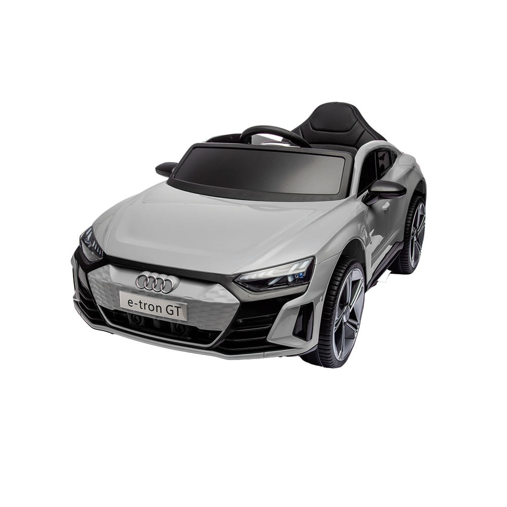 Carro Elétrico Infantil Audi RS E-Tron GT Com Bateria Recarregável 12V E Controle Remoto Zippy Toys Cinza