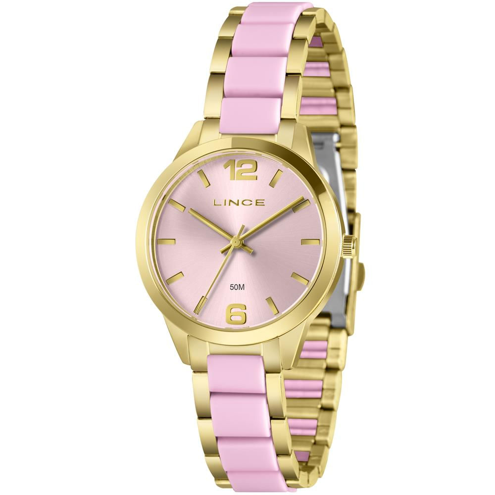 Relógio Lince Feminino Ref:Lrt4800l36 R2kr Fashion Bicolor