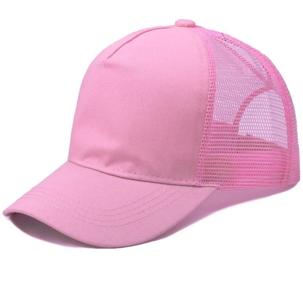 Boné Aba Curva Trucker Telinha Telado Snapback rosa