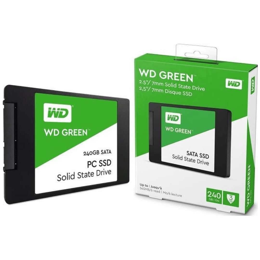 HD SSD 240GB WD GRENN 2.5 SATA III 6GB/S - WDS240G2G0A