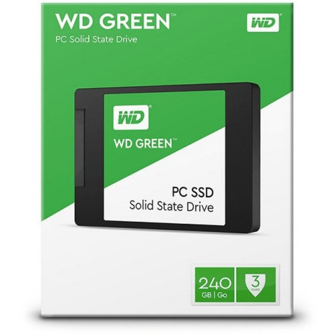 HD SSD 240GB WD GRENN 2.5 SATA III 6GB/S - WDS240G2G0A Verde